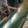 inspecting first hull from the new mould