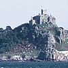 long lens shot of the ROCAT with St Maichael's Mount behind